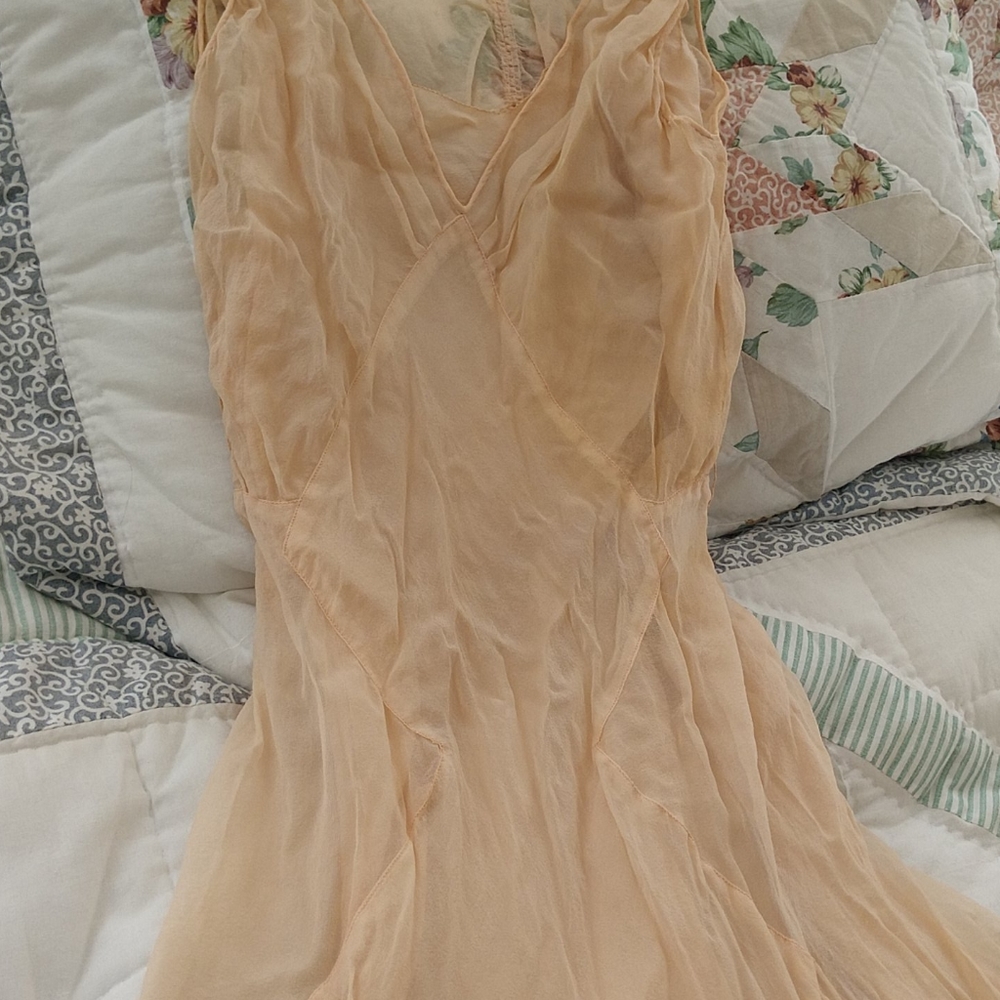 3 PIECE 1920s-30s SILK INCREDIBLE CHIFFON ENSEMBLE - Picture 2 of 16